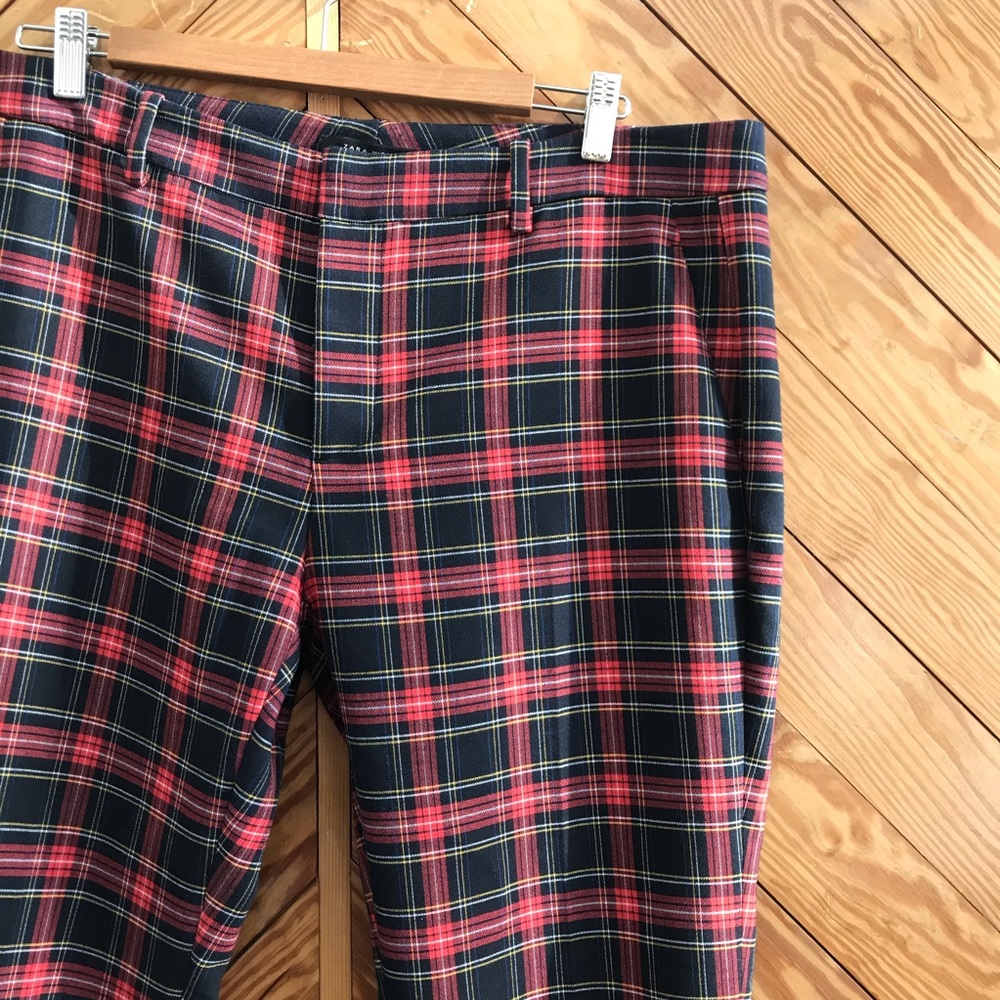 ZARA Plaid Ankle Pants